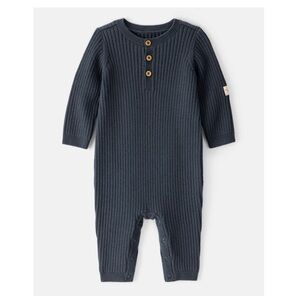 Carter’s Navy Blue Ribbed Sweater Jumpsuit